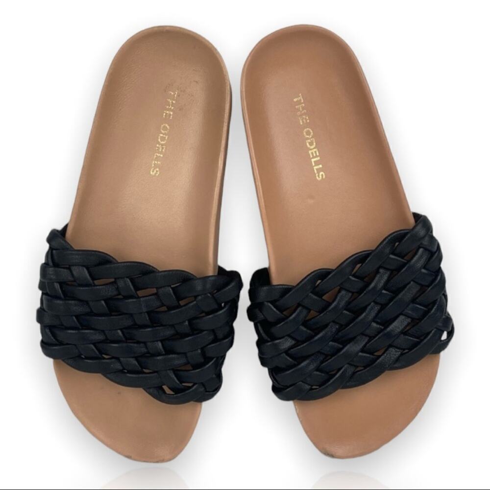 THE ODELLS Braided Slides - Noir